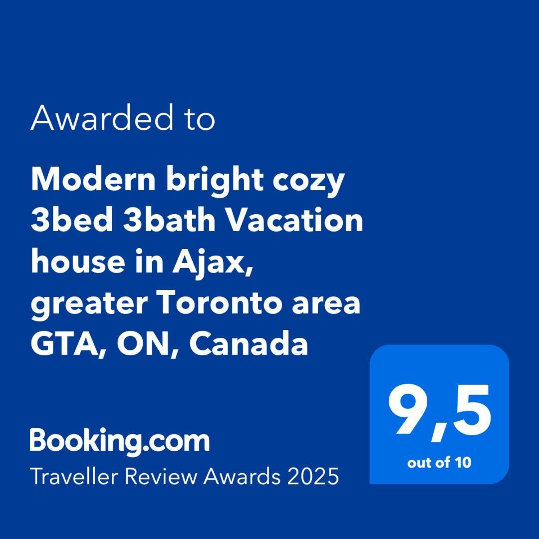 Modern Bright Cozy 3Bed 3Bath Vacation House In Ajax, Greater Toronto Area Gta, On, Canada Esterno foto